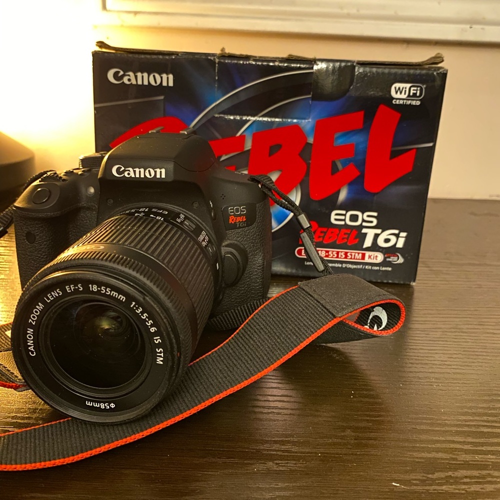 Canon Rebel T6i camera